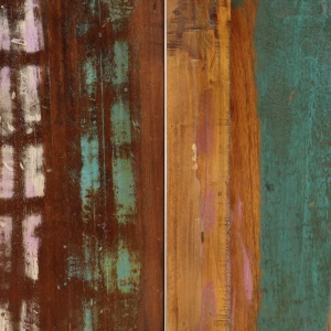 Masă de bucătărie, 140x70x75 cm, lemn masiv reciclat - Img 2