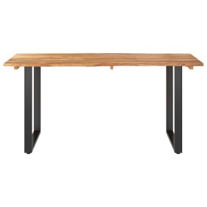 Masă de bucătărie, 160 x 80 x 76 cm, lemn masiv de acacia - Img 3