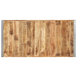 Masă de bucătărie, 160x80x75cm, lemn masiv de mango nefinisat - Img 4