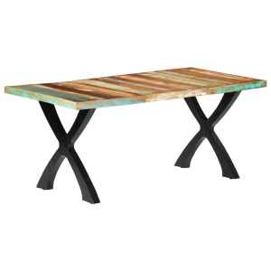 Masă de bucătărie, 180 x 90 x 76 cm, lemn masiv reciclat - Img 11