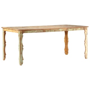 Masă de bucătărie, 180 x 90 x 76 cm, lemn masiv reciclat - Img 8