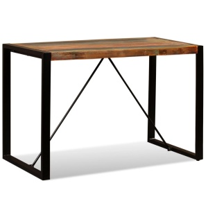 Masă de bucătărie din lemn masiv reciclat, 120 cm