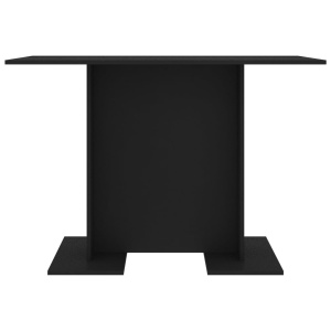 Masă de bucătărie, negru, 110 x 60 x 75 cm, PAL - Img 4