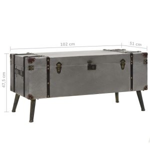 Masă de cafea, MDF și aluminiu, 102x51x47,5 cm - Img 9