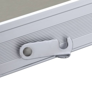 Masă de camping pliabilă cu 4 scaune, oțel și aluminiu - Img 7
