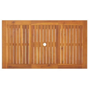 Masă de grădină, 140 x 80 x 74 cm, lemn masiv de acacia - Img 7