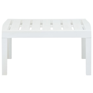 Masă de grădină, alb, 78 x 55 x 38 cm, plastic - Img 3