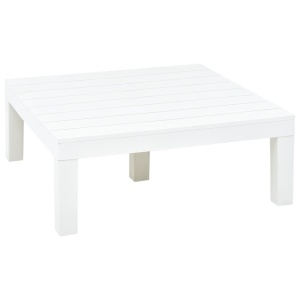 Masă de grădină, alb, 78 x 78 x 31 cm, plastic - Img 2
