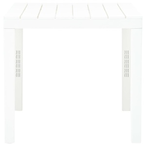 Masă de grădină, alb, 78 x 78 x 72 cm, plastic - Img 3