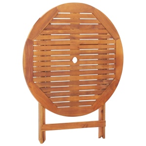 Masă de grădină pliabilă, 90 x 75 cm, lemn masiv de acacia - Img 8