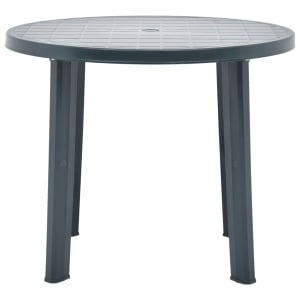 Masă de grădină, verde, 89 cm, plastic - Img 3