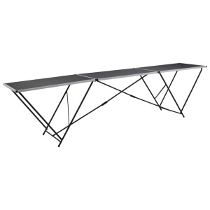 Masă de lipire pliabilă, 300 x 60 x 78 cm, MDF și aluminiu