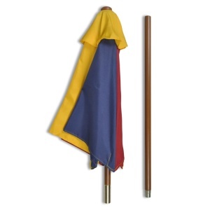 Masă de picnic pentru copii cu bănci &amp; umbrelă, lemn multicolor - Img 7