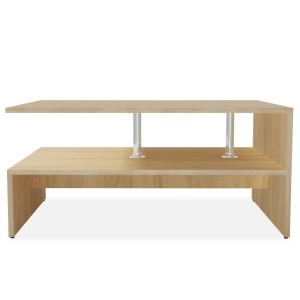 Măsuță de cafea, PAL, 90x59x42 cm, culoarea stejarului - Img 4