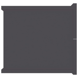Noptiere, 2 buc., gri, 40 x 30 x 30 cm, PAL - Img 5