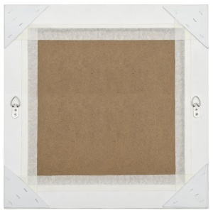 Oglindă de perete in stil baroc, argintiu, 50 x 50 cm - Img 4