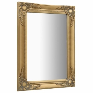 Oglindă de perete in stil baroc, auriu, 50 x 80 cm - Img 3