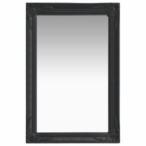 Oglindă de perete in stil baroc, negru, 60 x 40 cm - Img 3