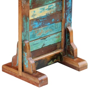 Oglindă pentru hol, lemn reciclat solid, 47 x 23 x 180 cm - Img 7