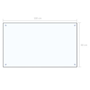 Panou antistropi bucătărie transparent 100x60cm sticlă securiz. - Img 9