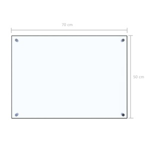 Panou antistropi bucătărie transparent 70x50cm sticlă securiz. - Img 9