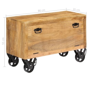 Pantofar, 86 x 35 x 55 cm, lemn masiv de mango - Img 12