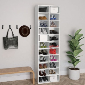 Pantofar, alb, 54 x 34 x 183 cm, PAL