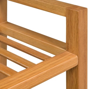 Pantofar cu 2 rafturi, 49,5 x 27 x 40 cm, lemn masiv de stejar - Img 4