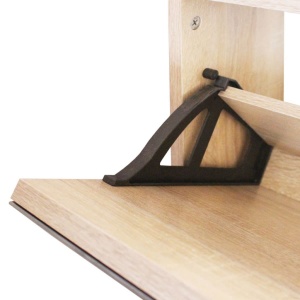 Pantofar cu oglindă 2 niveluri, culoare stejar, 63 x 17 x 67 cm - Img 6