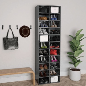 Pantofar, gri extralucios, 54x34x183 cm, PAL
