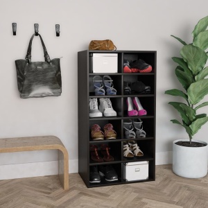 Pantofar, negru, 54x34x100 cm, PAL