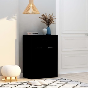 Pantofar, negru, 60 x 35 x 84 cm, PAL