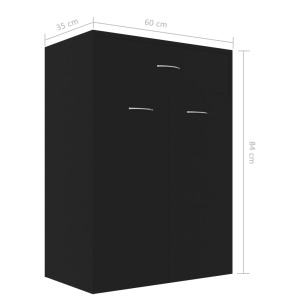 Pantofar, negru, 60 x 35 x 84 cm, PAL - Img 9