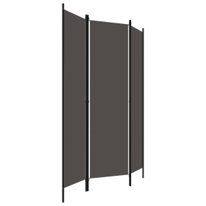 Paravan de cameră cu 3 panouri, antracit, 150 x 180 cm - Img 3
