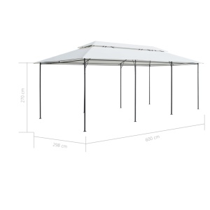 Pavilion, alb, 600 x 298 x 270 cm, 180g/m² - Img 6