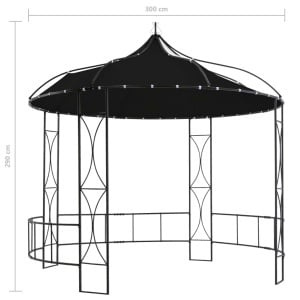 Pavilion, antracit, 300 x 290 cm, rotund - Img 5
