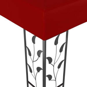 Pavilion, roșu vin, 3 x 3 m - Img 3