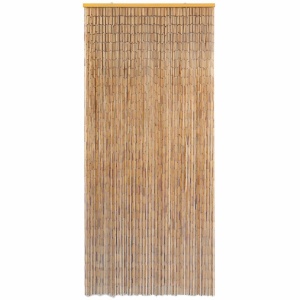 Perdea de ușă pentru insecte, bambus, 90x220 cm - Img 2