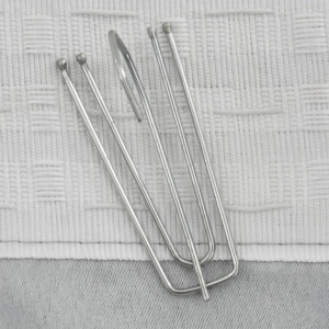 Perdele opace aspect pânză, cârlige 2 buc. gri taupe 140x245 cm - Img 3