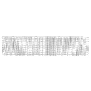 Perete gabion, oțel galvanizat, 450 x 30 x 100 cm - Img 7