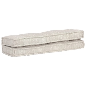 Pernă pentru canapea din paleți, maro deschis, textil, petice - Img 4