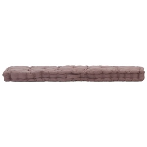 Pernă podea canapea din paleți, gri taupe, 120x40x7 cm, bumbac - Img 3