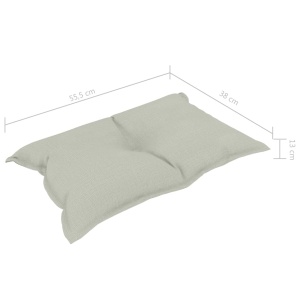 Perne de canapea din paleți, 3 buc., bej, material textil - Img 11