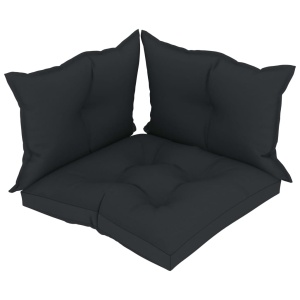 Perne pentru canapea din paleți 3 buc. antracit material textil