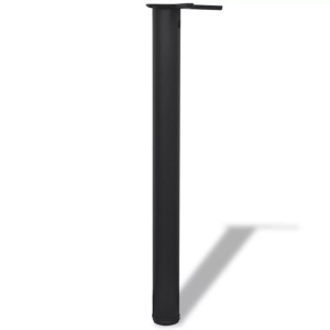 Picioare de masă reglabile, Negre, 710 mm, 4 buc. - Img 2