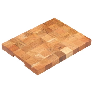 Placă de tocat, 40 x 30 x 3,8 cm, lemn masiv de acacia