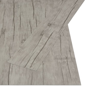 Plăci autoadezive pardoseală stejar decolorat PVC 4,46 m² 3 mm - Img 2