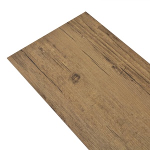 Plăci de pardoseală, nuc maro, 5,26 m², 2 mm, PVC - Img 5
