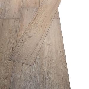 Plăci de pardoseală, stejar maro, 5,26 m², 2 mm, PVC - Img 6