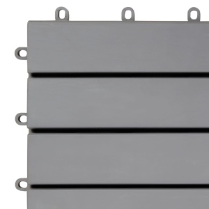 Plăci pardoseală, 10 buc., gri, 30x30 cm, lemn masiv de acacia - Img 6